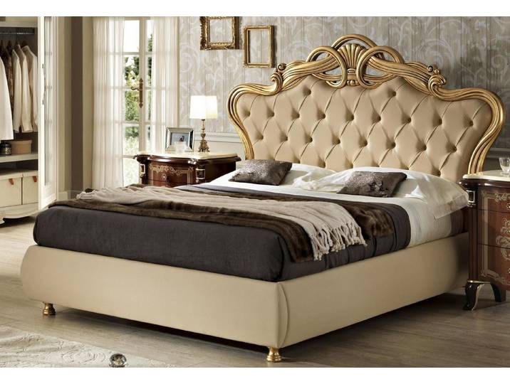 Xlmoebel Holzbett Chesterfield Doppelbett im Barock-Design mit edler Optik (Bett, Bett), Hergestellt in Europa