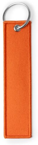 Porte-clés rectangulaire personnalisable en RPET Tomcat orange TAILLE UNIQUE ADULTE