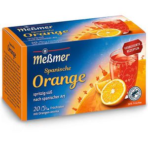 Meßmer Tee Fiesta Spanische Orange, Früchtetee nach spanischer Art, 50 g, 20 Beutel
