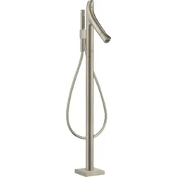 hansgrohe AXOR Starck Organic Wannenthermostat freistehend, 2 Verbraucher, 12016820, Farbe: Brushed Nickel