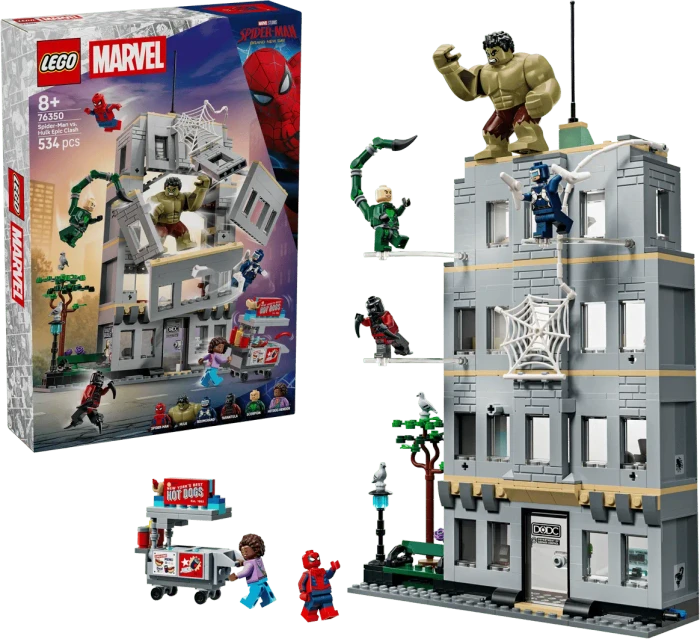 LEGO Marvel 76350 Großer Showdown: Spider-Man vs. Hulk