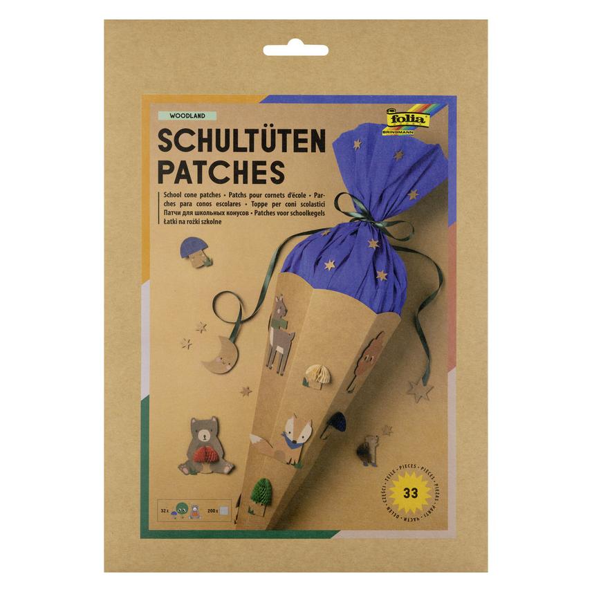 Folia Schultüten Patches "woodland", 33 Teile (1x) (70693934)