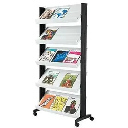 Paperflow Prospektständer Uno 255N.02 5Auflagen mobil grau