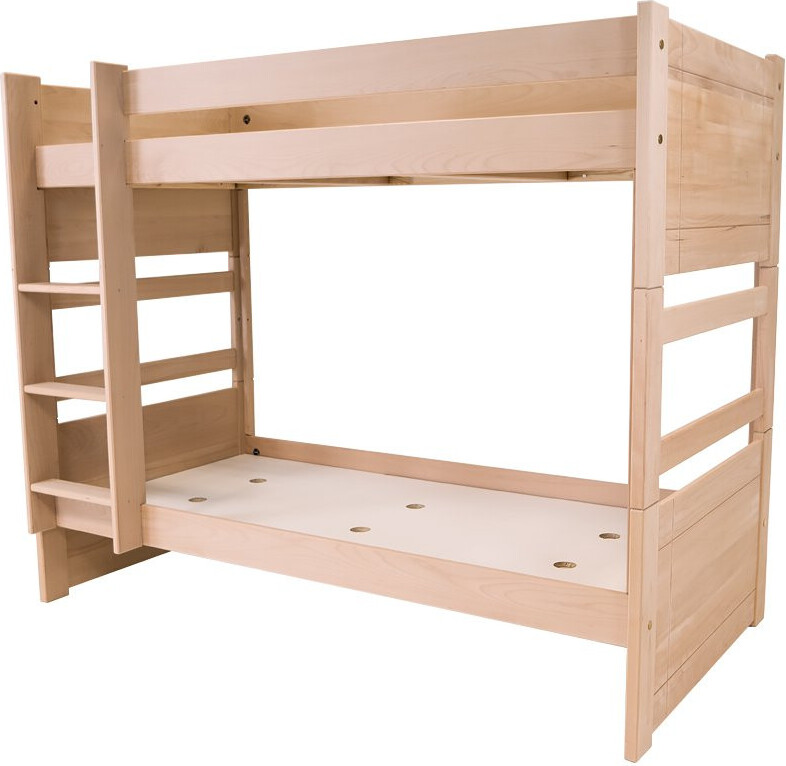 Etagenbett 2 Sitzer 90x190 teilbar Holz Duo - Roh (ohne Lack)