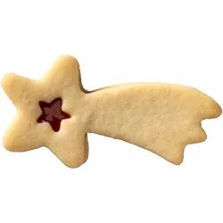 6x Dr. Oetker Linzer AusstecherSternschnuppe, Ausstechformen, Gold