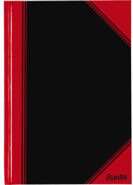 Bantex Kina Notes   A5   Blank   Sort/rød