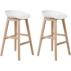 BARSTUHL 2er-Set Kunststoff Weiß Micco
