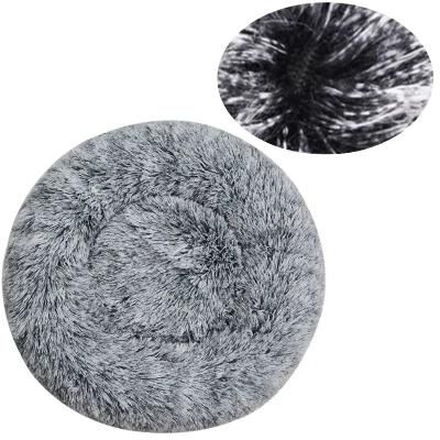 Uplift Essentials Cloud Comfort Anti Anxiety Round Pet Den grey 28 In