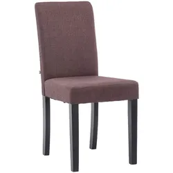 CLP Esszimmerstuhl Ina Stoff schwarz   Farbe: braun, Gestell Farbe: schwarz