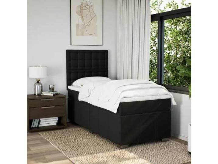KTHLBRH Einzelbett mit Taschenfederkernmatratze 80 x 200 cm Verstellbares Kopfteil, inklusive Matratzenschoner, Lattenrost aus Holz, personalisierte Unterstützung