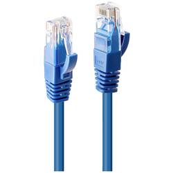 LINDY 48025 RJ45 Patchkabel CAT 6 U/UTP 30.00 m Blau mit Knickschutztülle 1 St.