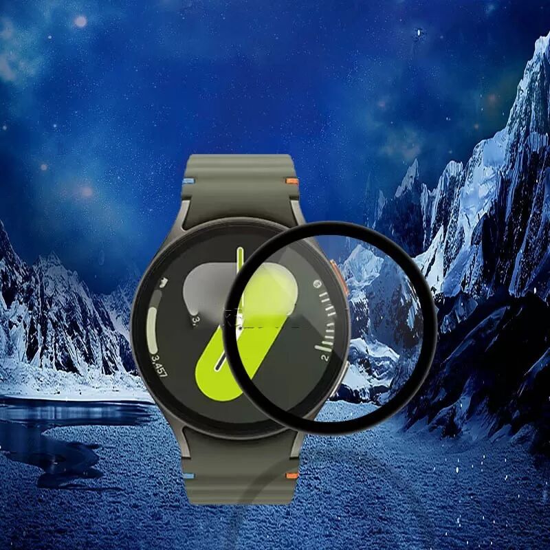 INF Handy Schutzfolie kompatibel mit Samsung Watch 8 44mm, 3D Verbund Softfilm, transparente, kratzfeste Displayschutzfolie