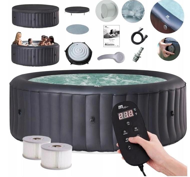MSpa URBAN RIMBA U-RB082 Aufblasbarer Whirlpool für 8 Personen, 224 x 70 cm