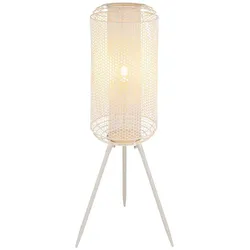 Stehleuchte Standleuchte Bürolampe Metall cremefarben Wippschalter H 110 cm