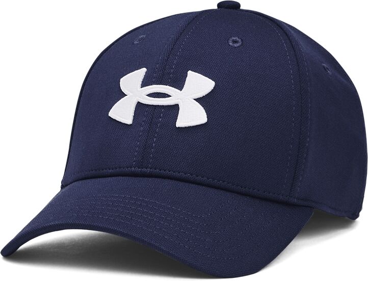 Baseball Cap UNDER ARMOUR "MEN'S UA BLITZING", Herren, Gr. S (53/55), blau (navy), Kunstfaser, Caps Baseball Cap, mit HeatGear-Schweissband, feuchtigkeitsableitend, leichtes Material navy S (53/55)