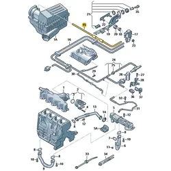 Volkswagen Unterdruckschlauch 03L131055CS