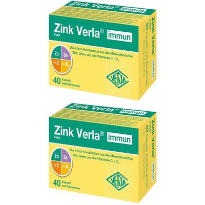 Zink Verla immun Caps x2 2x40 St Kapseln
