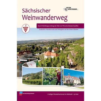 Wandertourenführer Sächsischer Weinwanderweg, Karte von , Sachsen Kartographie, 978-3-86843-124-7