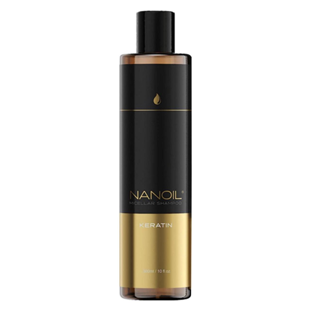 Nanoil Mizellenshampoo mit Keratin (Flüssiges Shampoo, 300 ml) (170765)