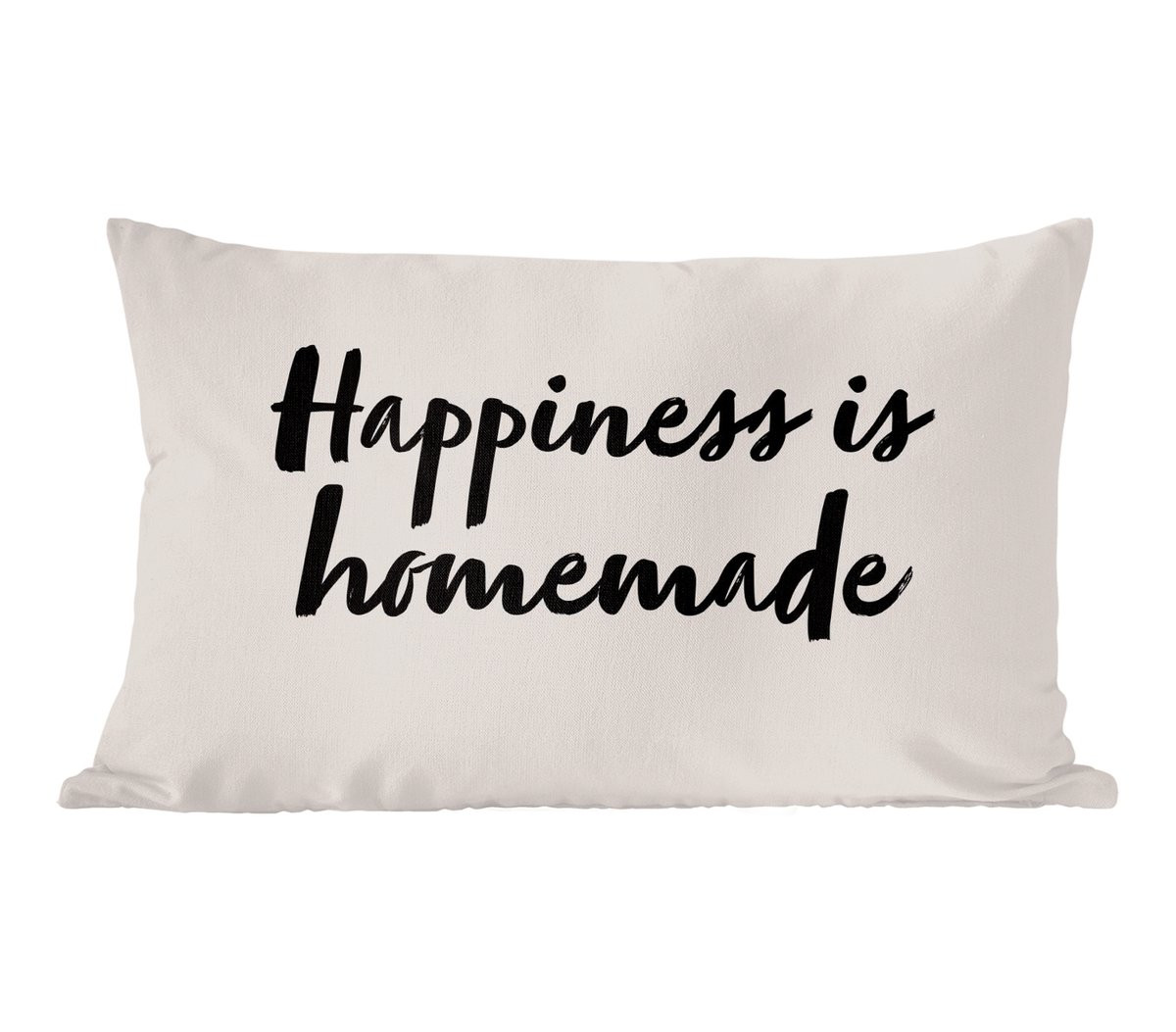 PillowMonkey Sierenkussen Happiness is homemade - 50 x 30 cm