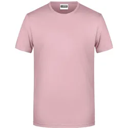 James & Nicholson Herren Bio T-Shirt 8008 soft pink 3XL