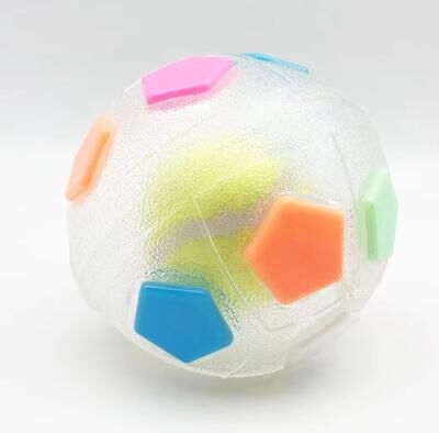 Inspired Finds Durable Football And Tennis Ball Shaped Pet Dog Toys white