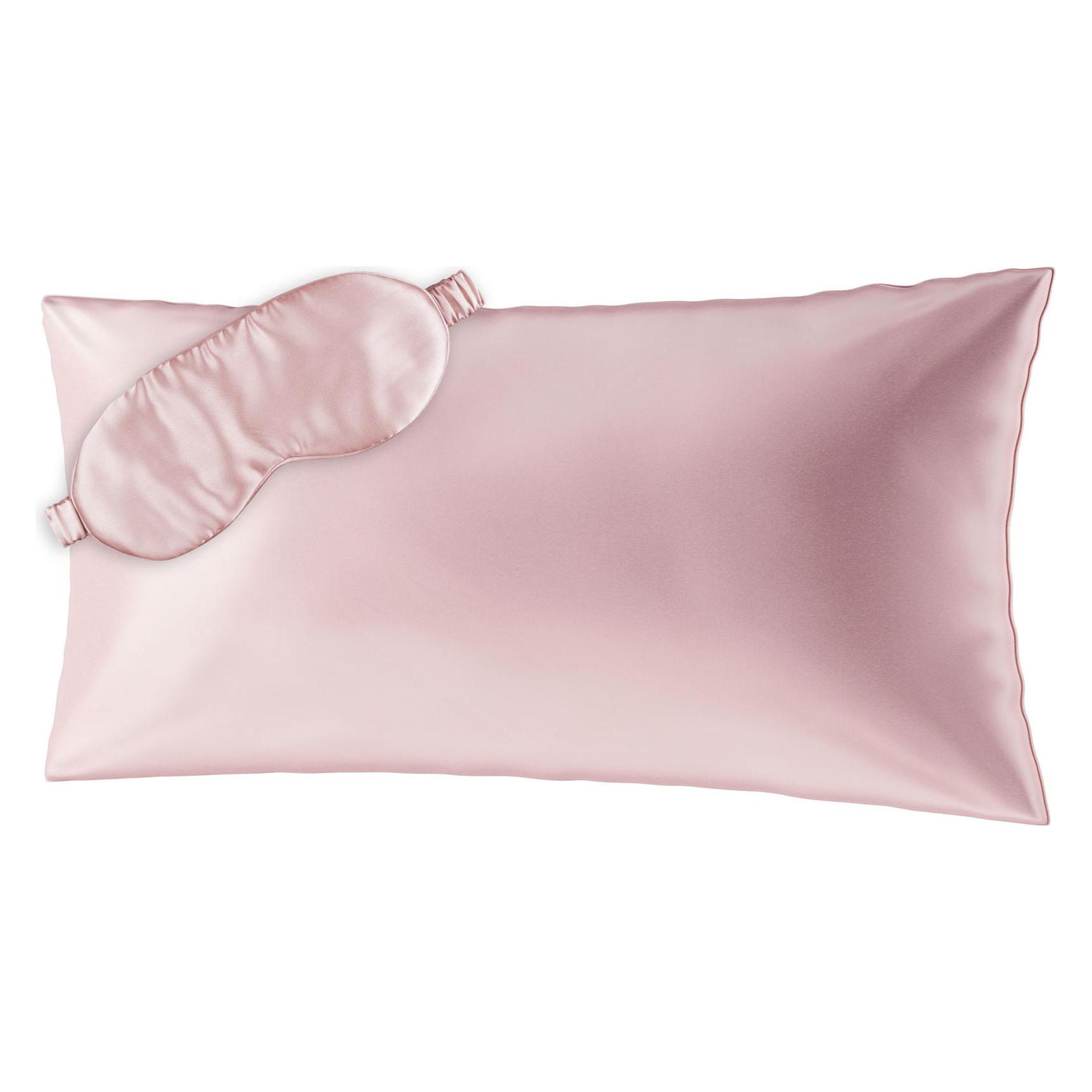 Ailoria BEAUTY SLEEP SET Silk Zipper Pillowcase (40x80) (pink) with eye mask (38732358)