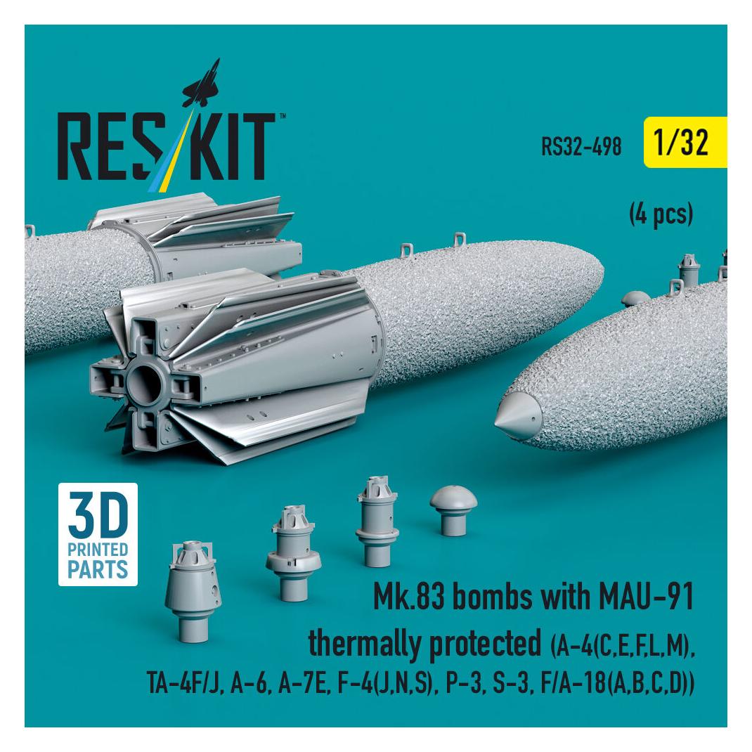 ResKit Mk.83 bombs with MAU-91 thermally protected (4 pcs) (A-4(C,E,F,L,M), TA-4F/J, A-6, A-7E, F-4(J,N,S) (RS32-0498)
