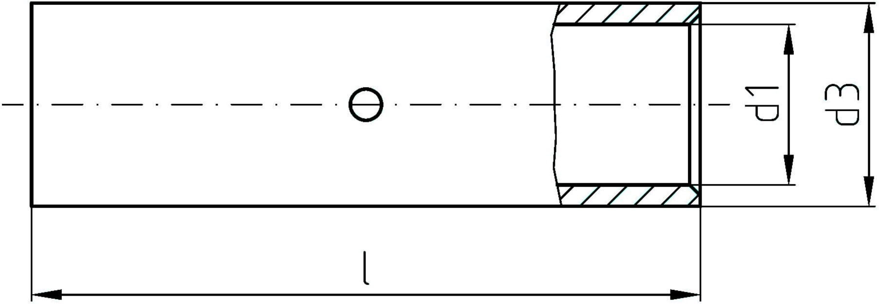 Intercable Stoßverbinder Reinnickel 0,5-1 qmm ICNI1V (180312)