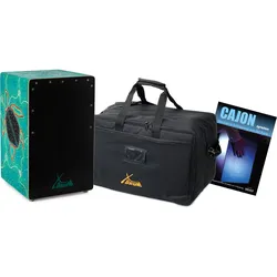 XDrum Design Series Cajon "Turtle" Set inkl. Tasche + Schule