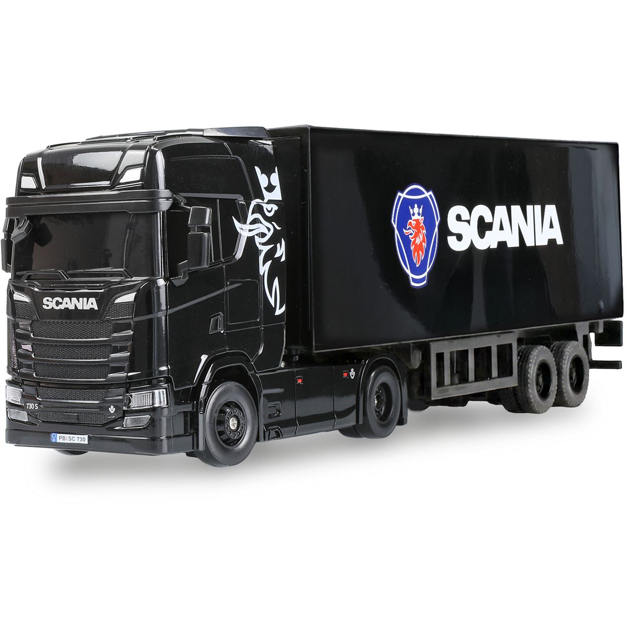 Amewi Mini-Scania 730 S mit Kofferauflieger 4WD 1:64 RTR