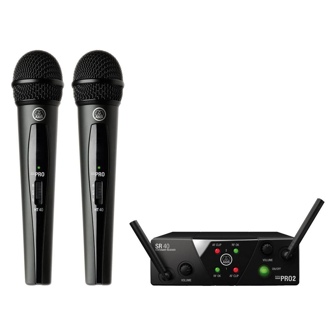 AKG WMS40 Mini2 Vocal Set BD US45A/C EU/US/UK - Drahtloses Mikrofon-Set (030-04-312)
