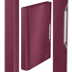 Leitz Fächermappe Style 39570028 DIN A4 6Fächer PP granat rot