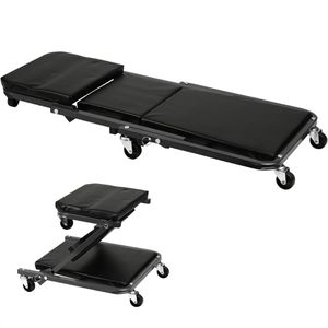 APA Werkstatt-Rollbrett 21089, bis 150kg, Rollsitz & Montageliege, 360° drehbar, klappbar