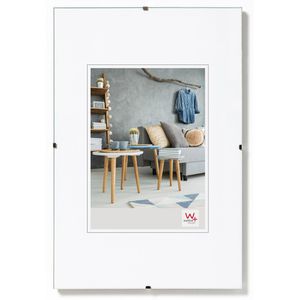 walther-design Bilderrahmen RB040K, 30 x 40 cm, Echtglas, rahmenlos