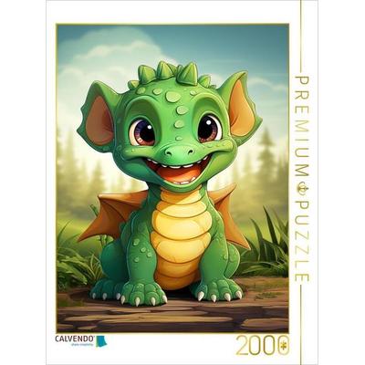 CALVENDO Puzzle Ein Motiv aus dem Kalender Happy Dinos | 2000 Teile Lege-Größe 90x67cm Foto-Puzzle für glückliche Stunden, Game von , Calvendo Puzzle