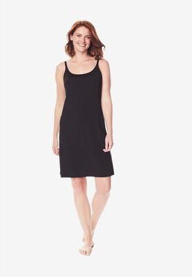 Plus Size Women's Full Microfiber Slip by Comfort Choice in Black (Size 22/24) Full Slip