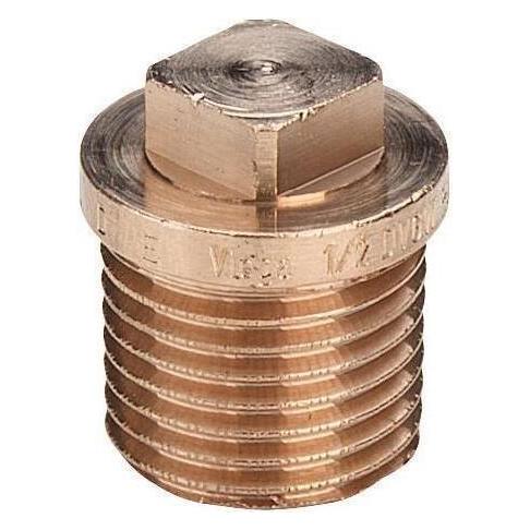 Viega Stopfen 3290 R 1, Rotguss, Vierkant, Aussenrand (320294)