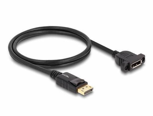 Delock DisplayPort Anschlusskabel DisplayPort Stecker, DisplayPort Buchse 1m Schwarz 87825 8K UHD DisplayPort-Kabel