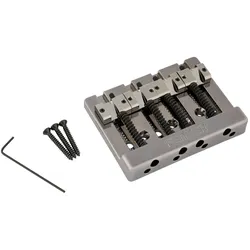 Fender Hi-Mass Bass Bridge String Thru Black Chrome - Brücke