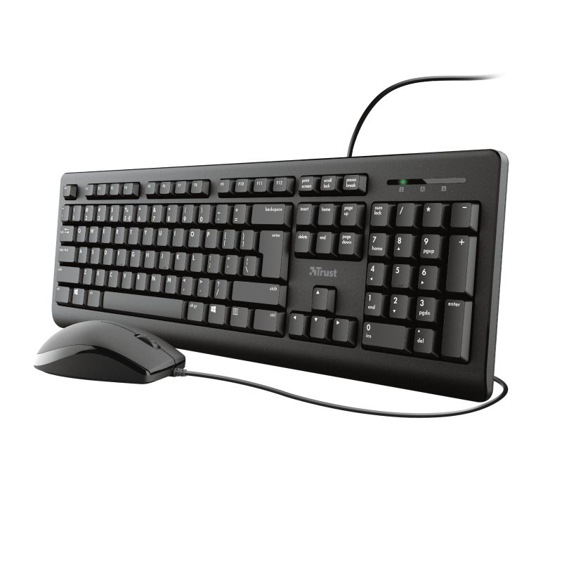 Trust Primo Büro Tastatur USB (Schwarz) 23973