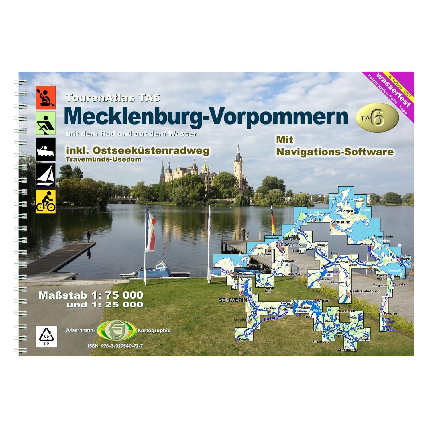 Geo-Center TourenAtlas Wasserwandern / TA6 Mecklenburg-Vorpommern (15900248)