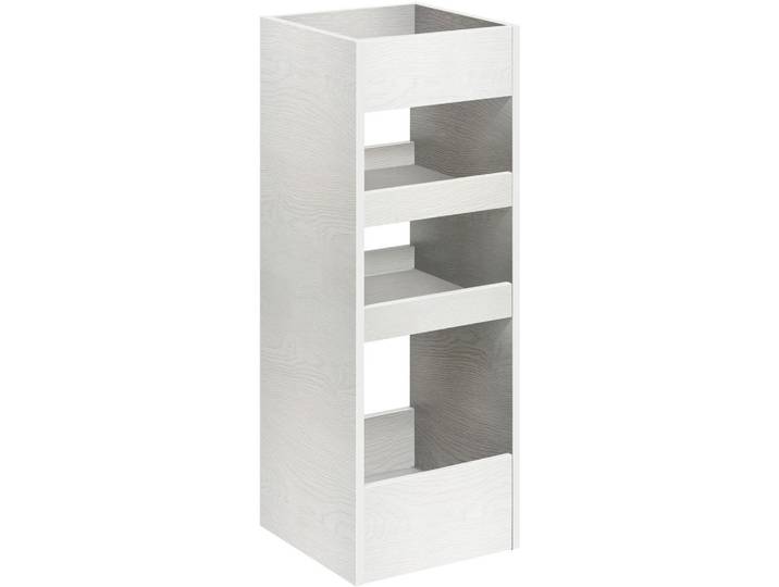 Sadena Allzweckwagen Universelle Einzelmöbel, Weiß, 3 Fächer, 35x95x35 cm, Made in Germany, Esszimmer, Barmöbel, Barwagen