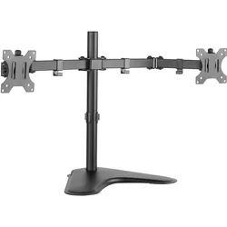 LogiLink 2-fach Monitor-Schreibtischständer (Tisch, 32", 8 kg), Monitor Halterung, Schwarz