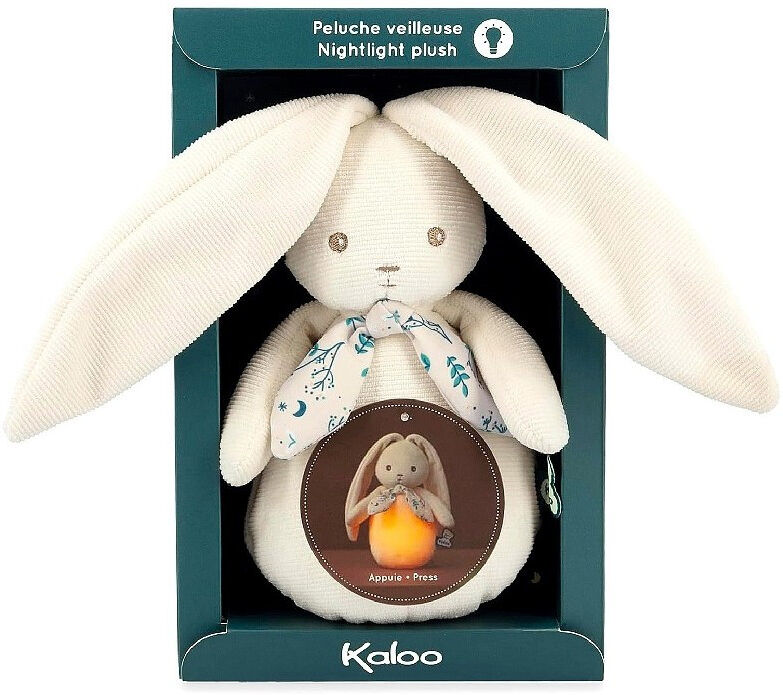 Peluche veilleuse nomade lapin Crème - kaloo