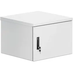 Intellinet Industrieller IP55 19" Wandverteiler mit integrierten Lüftern, 9 HE (9 HE, 19 Zoll Rack), Serverschrank, Grau