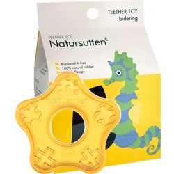 Bio Beißring Seestern Naturkautschuk Natursutten 1 ST