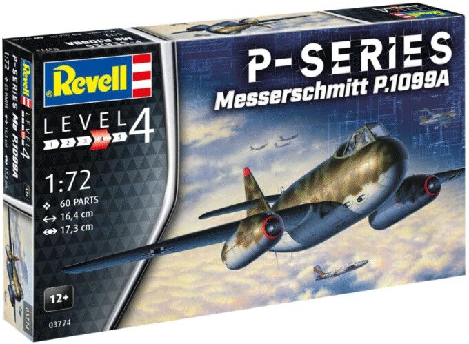 Maquette Messerschmitt P.1099 A (P-Series) Avion militaire Level 4 échelle 1:72 - Revell