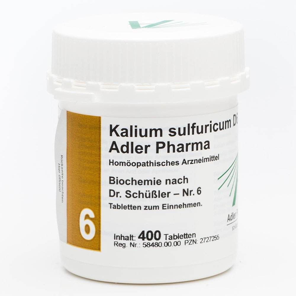 Adler Pharma Produktion und Vertrieb GmbH Biochemie Adler 6 Kalium sulf.D6 Adl.ph. Tabletten 02727255