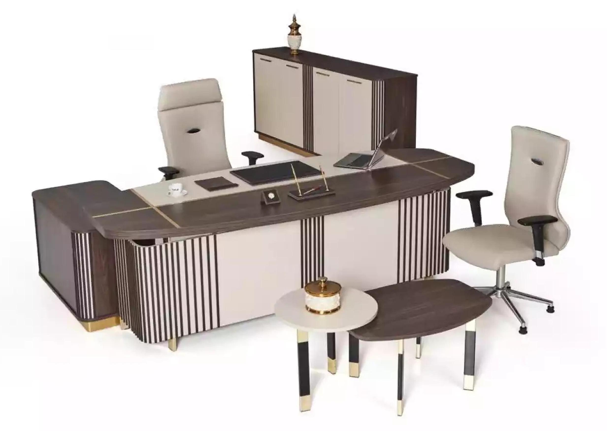 Moderne Arbeitszimmer Einrichtung Büromöbel Designer Office Möbel 3tlg